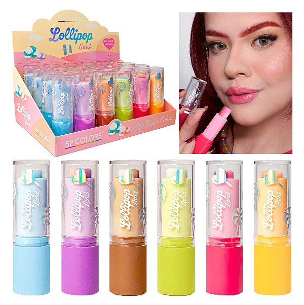SP Colors - Lip Balm Frutas Lollipop Land SP399 - 24 Und