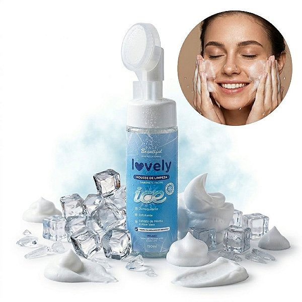 Face Beautiful - Mousse de Limpeza Ice Lovely FB447
