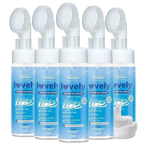 Face Beautiful - Mousse de Limpeza Ice Lovely FB447  - 06 Und