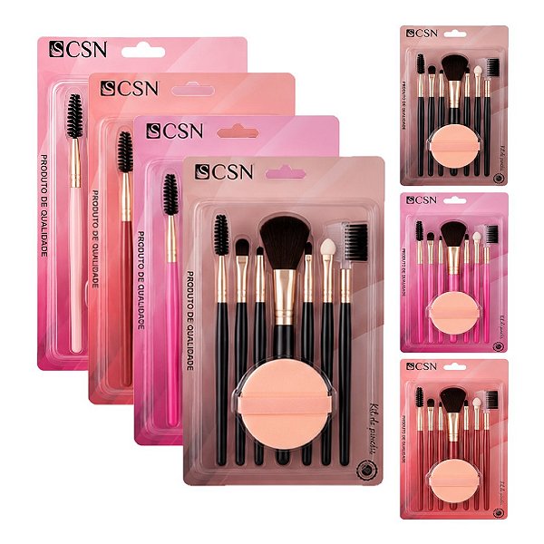 Cisne - Kit de 07 Pinceis e Esponja CK033 - 06 Und