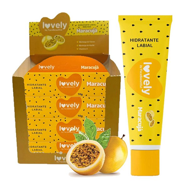 Face Beautiful - Hidratante Labial Maracuja Lovely FB545 - 12 Und