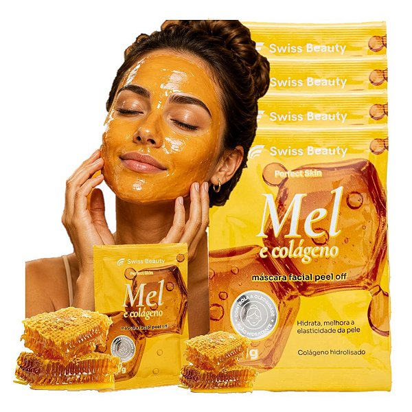 Swiss Beauty - Mascara Facial Mel e Colageno -  10 Und