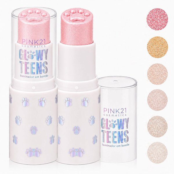 Pink 21 - Iluminador Glowy Teens Patinha CS5726 - 06 Und