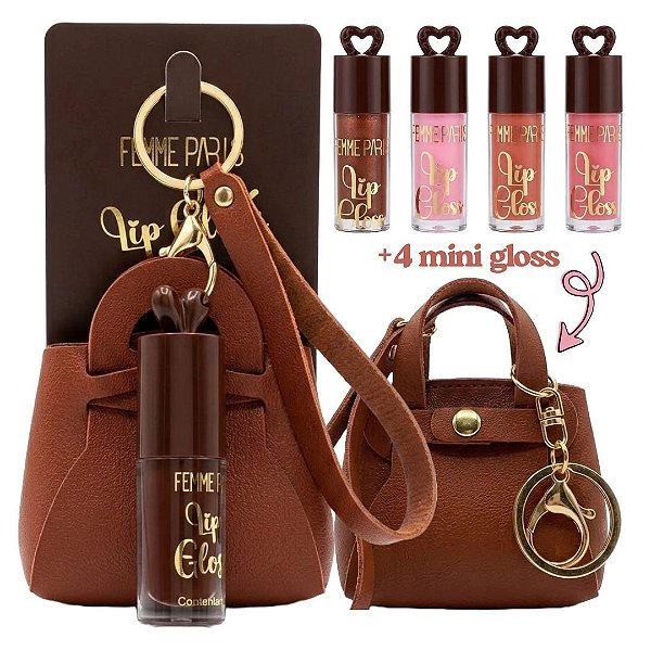 Femme Paris - Lip Gloss Chaveiro Bolsa FR203