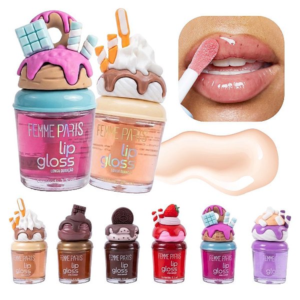 Femme Paris - Lip Gloss Fofo Sobremesa FR205 - 06 Und