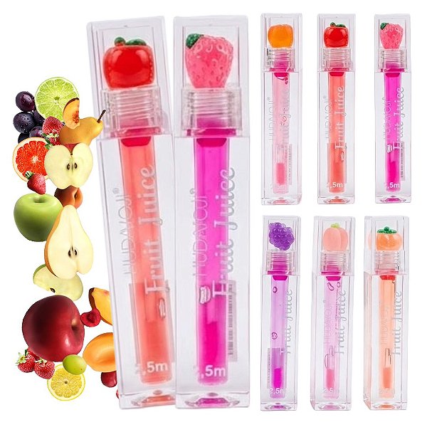 Hudamoji - Lip Oil Frutas Suco de Fruta LG007 - 06 Und
