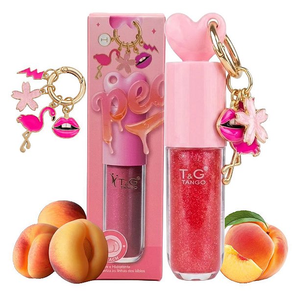 Tango - Lip Oil Peach c/ Chaveiro TG7012 (Validade: 03/2029)