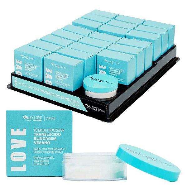 Max Love - Po Facial Finalizador Translucido Blindagem Vegano -  22 UND