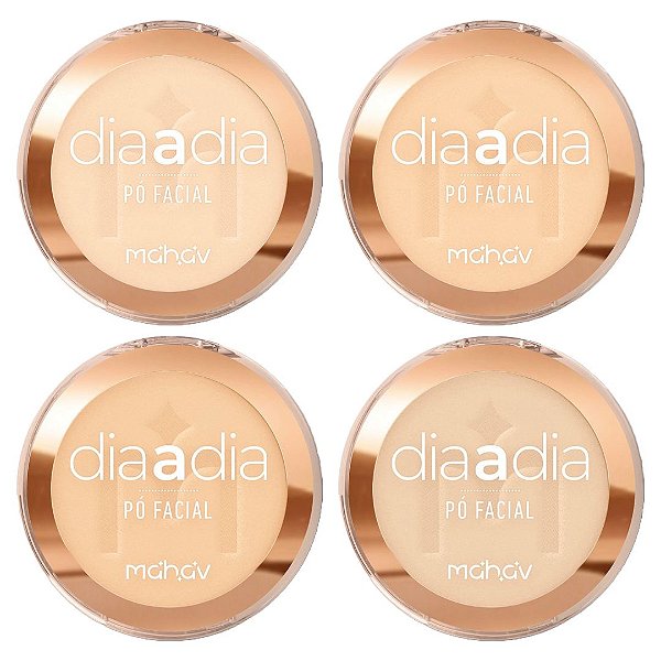 Mahav - Pó Facial Compacto Vegano Dia a Dia PFMV - 04 Und (Validade: 05/2029)