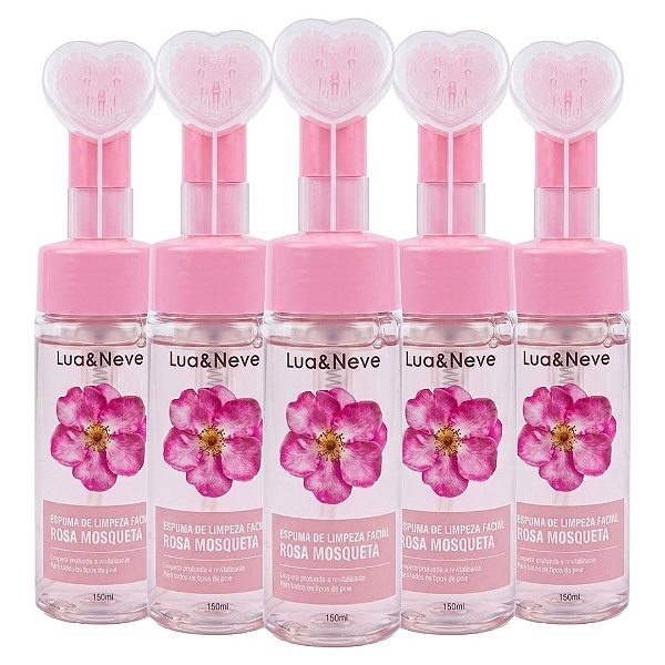 Lua e Neve - Espuma de Limpeza Coração Rosa Mosqueta LN5501012 - 12 Und