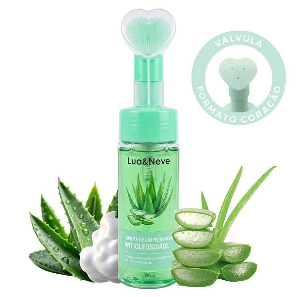 Lua e Neve - Espuma de Limpeza Coração Antioleosidade LN5501015