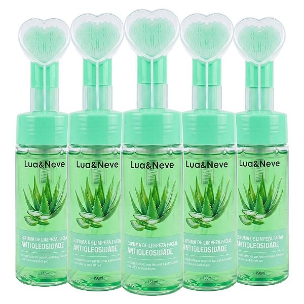 Lua e Neve - Espuma de Limpeza Coração Antioleosidade LN5501015 - 12 Und