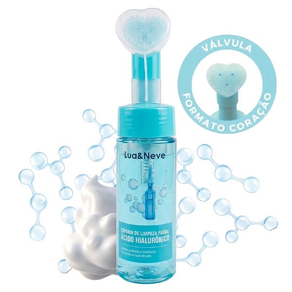 Lua e Neve - Espuma de Limpeza Coração Acido Hialuronico LN5501013
