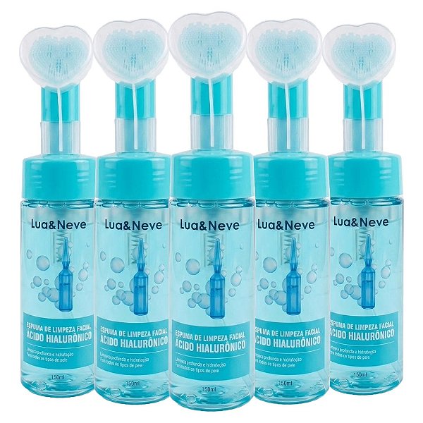 Lua e Neve - Espuma de Limpeza Coração Acido Hialuronico LN5501013 - 12 Und