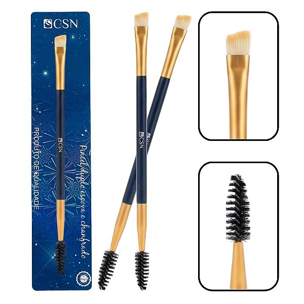 Cisne - Pincel Duplo Escova e Chanfrado CP48I