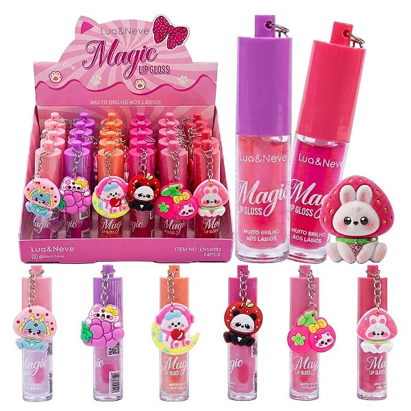 Lua e Neve -  Lip Gloss Magic Fofo LN14033 - 24 Und