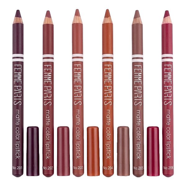 Femme Paris - Lapis Labial Matte Color Lipstick FR058 - 06 Und