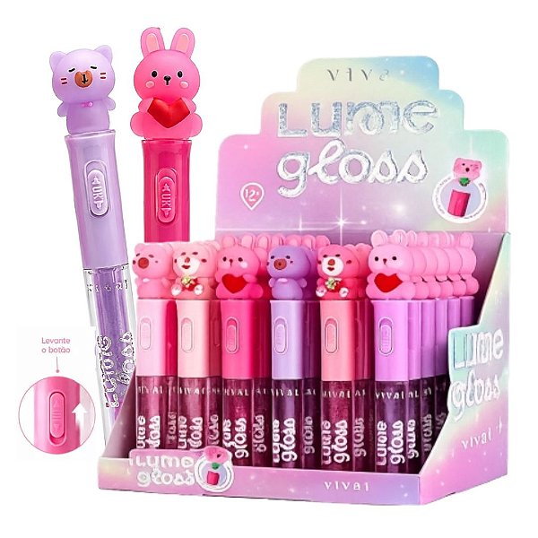 Vivai - Gloss Lume Fofo com Luz 3396 - 36 Und