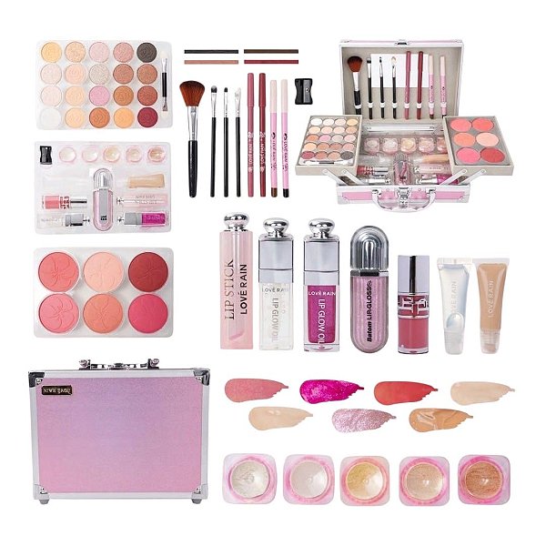 Love Rain - Maleta de Maquiagem Kit Completo