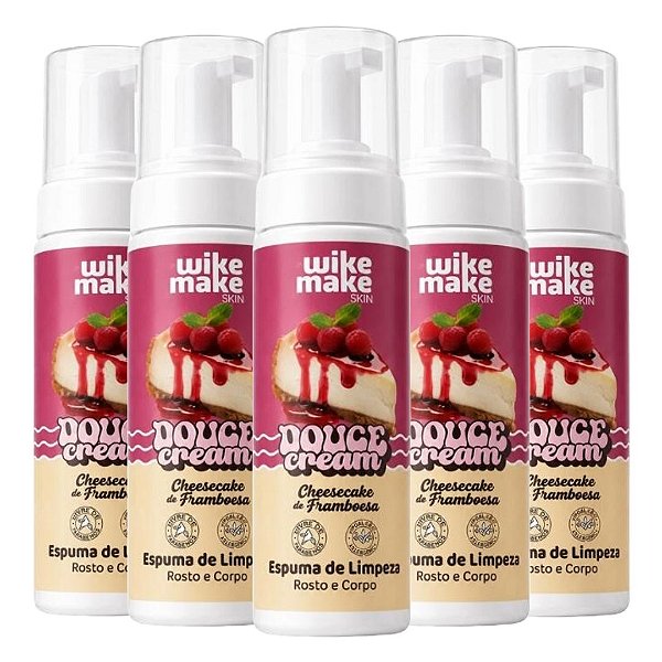 Wike Make - Espuma de Limpeza Cheesecake de Framboesa Douce Cream WM0054A - 12 Und