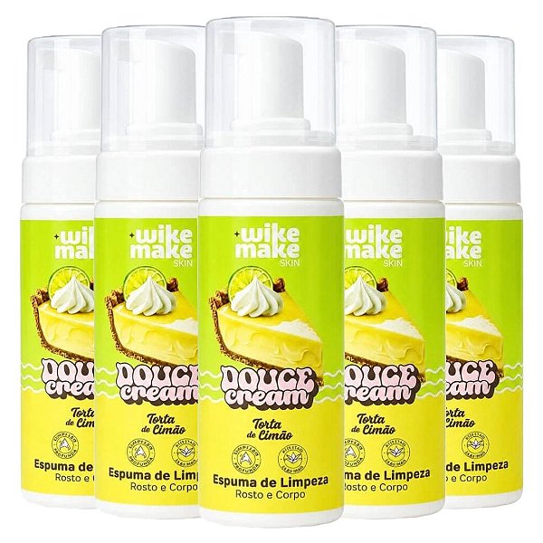 Wike Make - Espuma de Limpeza Torta de Limão Douce Cream WM0054C - 12 Und
