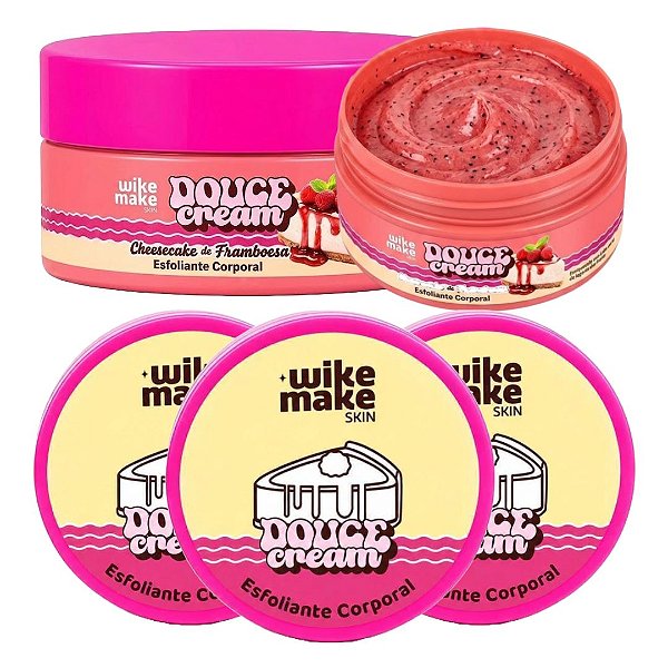 Wike Make - Esfoliante Corporal Cheesecake de Framboesa Douce Cream WM0055A - 06 Und