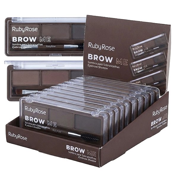 Ruby Rose - Sombra para Sobrancelha Brow me Ruby Rose E2516 BM03 - 12 Und