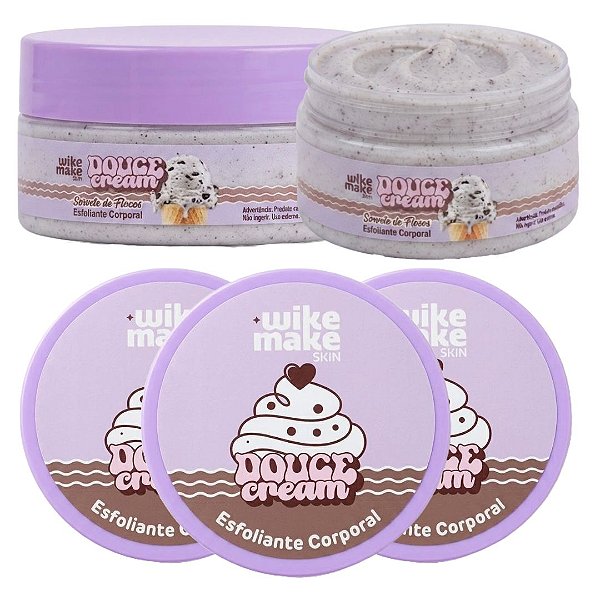 Wike Make - Esfoliante Corporal Sorvete de Flocos Douce Cream WM0055D - 06 Und