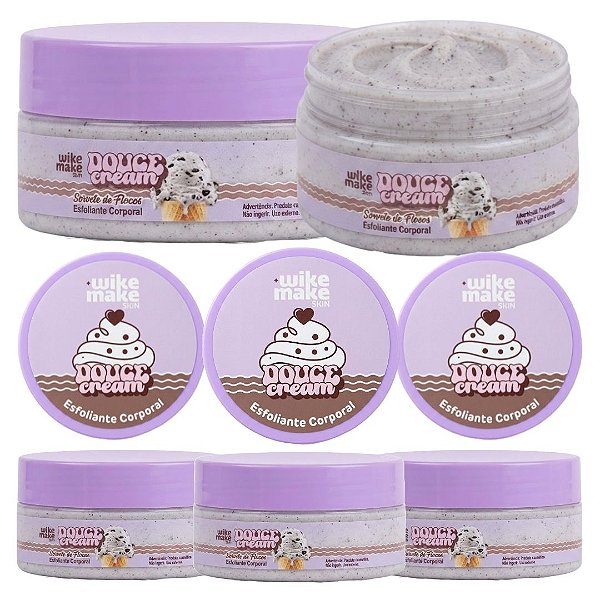 Wike Make - Esfoliante Corporal Sorvete de Flocos Douce Cream WM0055D - 12 Und