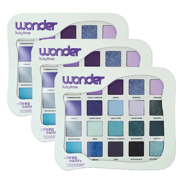 Ruby Rose - Paleta de Sombras Deep Oasis Wonder E2111 - 06 Und