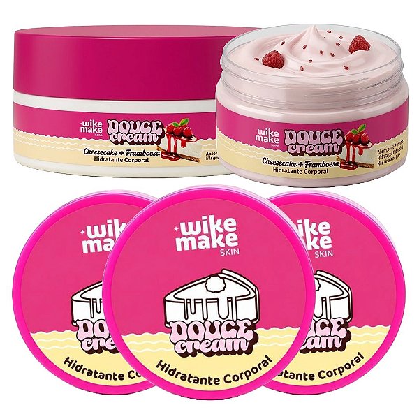 Wike Make - Hidratante Corporal Cheesecake de Framboesa Douce Cream WM0056A - 06 Und