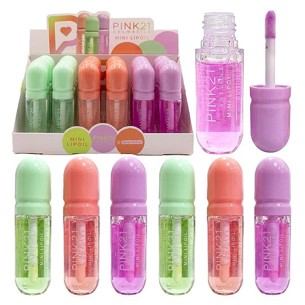 Pink 21 - Mini Lip Oil CS6583 - 24 Und