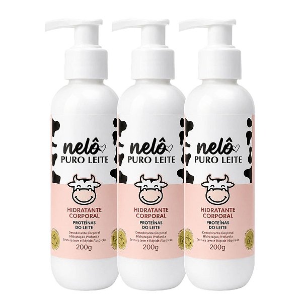 Nelo - Hidratante Corporal Puro Leite NL0081 - 06 Und