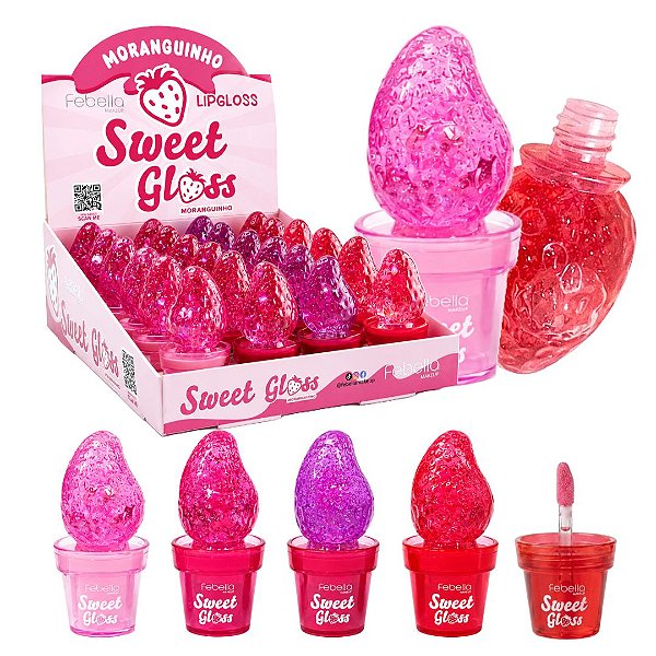 Febella - Lip Gloss Moranguinho Sweet Gloss  BM40143 - 24 Und