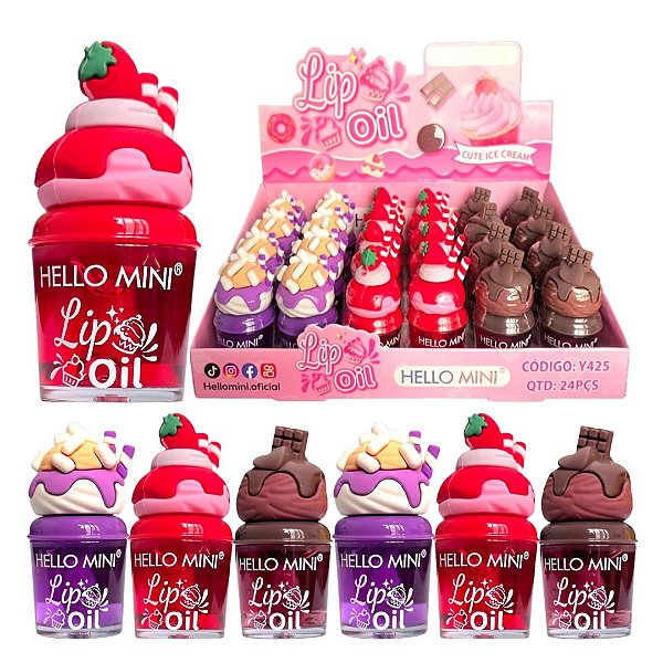 Hello Mini - Lip Oil Docinhos Fofo - 06 Und