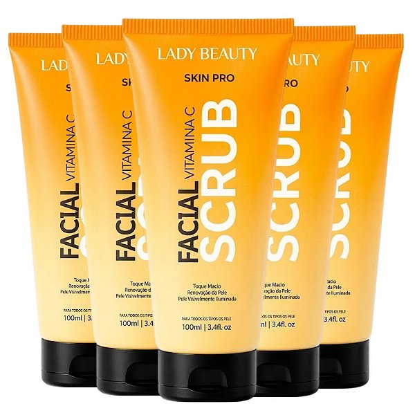 Lady Beauty - Esfoliante Facial Vitamina C Skin Pro PRO38 - 12 Und (Validade: 07/2029)