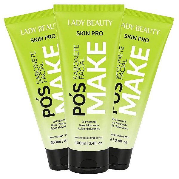 Lady Beauty - Sabonete Facial Pos Make Skin Pro PRO23 - 06 Und (Validade: 06/2029)