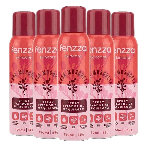 Fenzza - Fixador de Maquiagem Rosa Mosqueta FZ50010 - 12 Und (Validade: 03/2029)