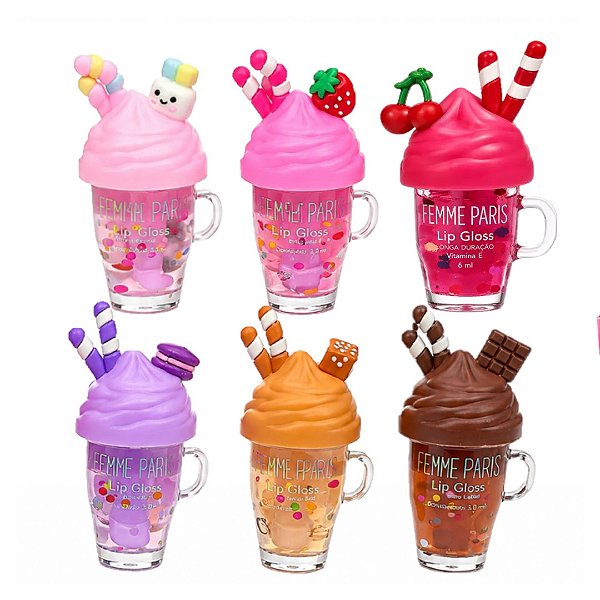 Femme Paris - Lip Gloss Fofo Milk Shake FR206 - 06 Und