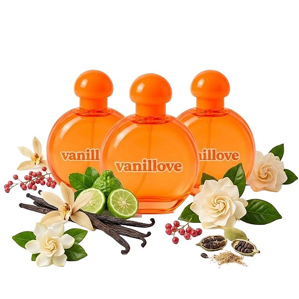 Ruby Rose - Colonia de Baunilha Vanillove Melu P8006 - 03 Und (Validade: 04/2029)