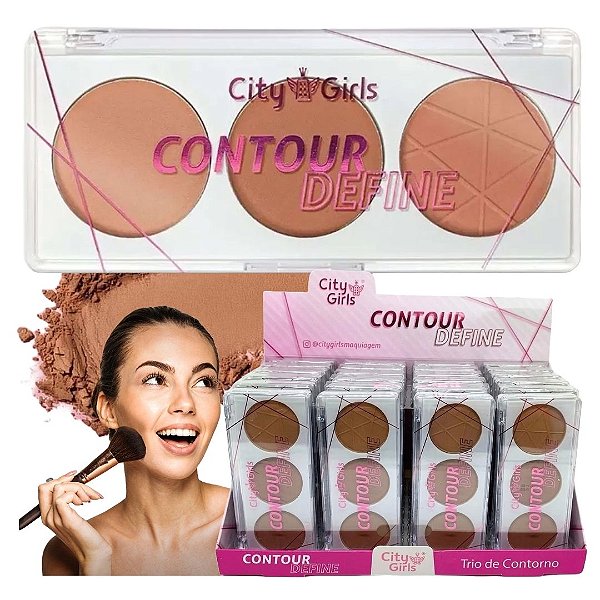 City Girls - Trio de Contorno Contour Define CG372 - 24 Und (Validade: 04/2031)