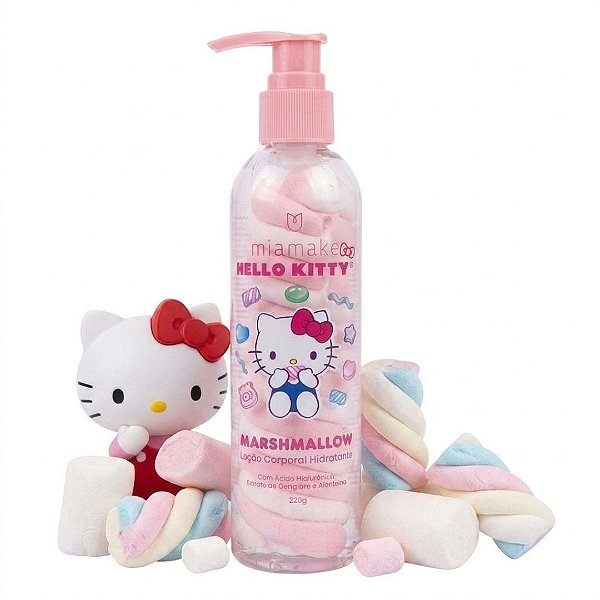 Mia Make - Loção Corporal Hidratante Marshmallow Hello Kitty 667 (Validade: 08/2028)