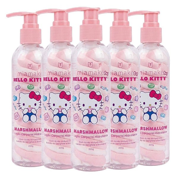 Mia Make - Loção Corporal Hidratante Marshmallow Hello Kitty 667 - 12 Und (Validade: 08/2028)
