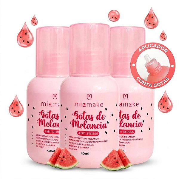 Mia Make - Gotas de Melancia Anti Stress 578 - 06 Und (Validade: 08/2028)