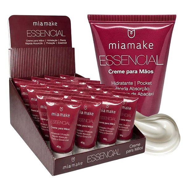 Mia Make - Creme para Mãos Essencial 595 - 24 Und (Validade: 04/2029)