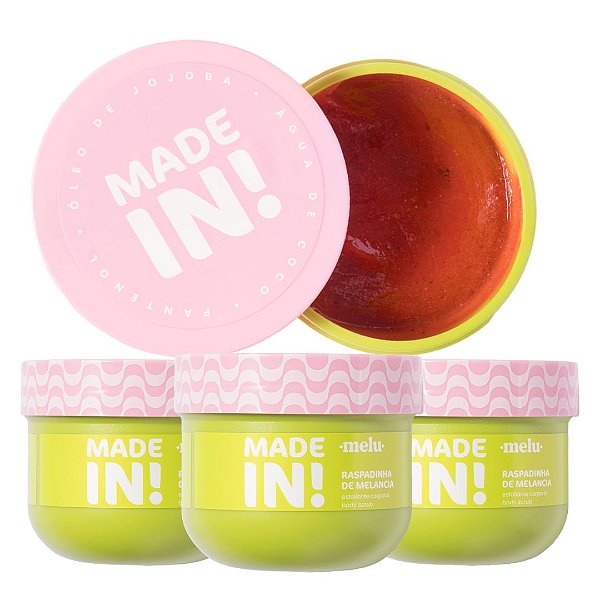 Ruby Rose - Esfoliante Corporal Raspadinha de Melancia Made In Melu RRB5100 - 03 Und (Validade: 05/2028)