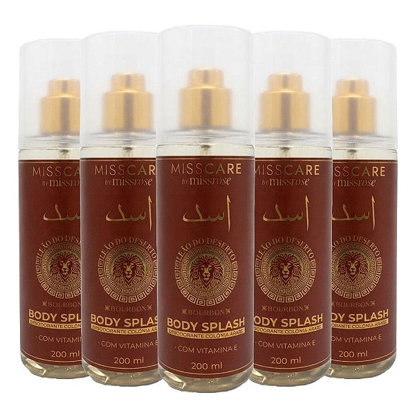 Miss Rose -  Body Splash Leão do Deserto Bourbon  MR157B - 03 Und (Validade: 06/2029)