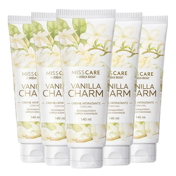 Miss Rose - Creme Hidratante Corporal Vanilla Charm MR161 D - 06 Und (Validade: 08/2029)