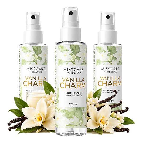 Miss Rose - Body Splash Vanilla Charm MR165 D - 06 Und (Validade: 08/2029)