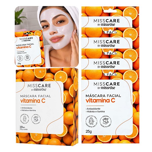 Miss Rose - Mascara Facial Vitamina C - 10 Und